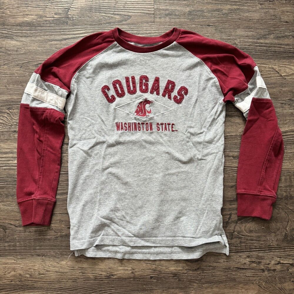 Knights Apparel Washington State Cougars Raglan sleeve Pullover mens size medium